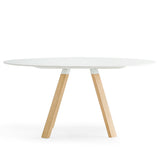 Arki-Table Cafe with Wood Legs by PEDRALI