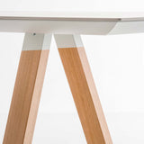 Arki-Table with Wood Legs by PEDRALI