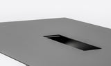 Arki-Table with Wood Legs and Cable by PEDRALI
