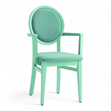 Vireo Upholstered Wood Arm Chair