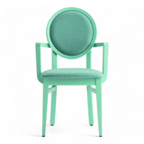 Vireo Upholstered Wood Arm Chair