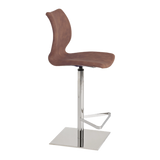 Kay Bar Stool With Footrest | Quilted