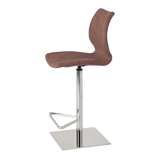 Kay Bar Stool With Footrest | Quilted