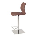 Kay Upholstered Bar Stool With Footrest | Quilted