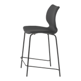 Kay Upholstered Metal Legged Bar Stool | Quilted