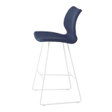 Kay Upholstered Sled Legged Bar Stool | Quilted