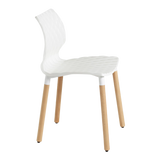 Kay Wood Legged Chair | Quilted