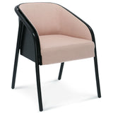 Noodle Bentwood Upholstered Arm Chair