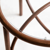 Noodle Bentwood Glass Top Coffee Table
