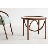 Noodle Bentwood Glass Top Coffee Table