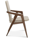 Rondack Upholstered Wood Arm Chair