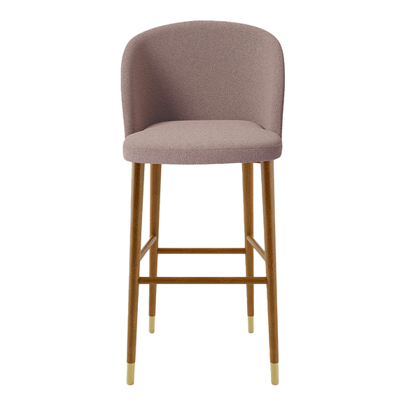 Rai Upholstered Back Bar Stool