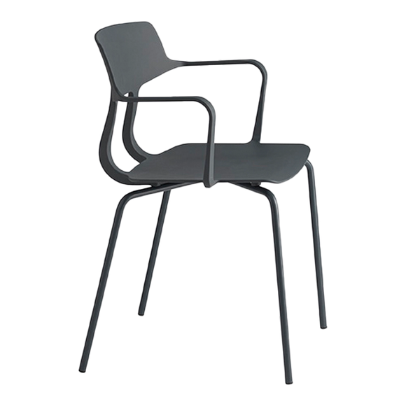 Flor Metal Legged Arm Chair