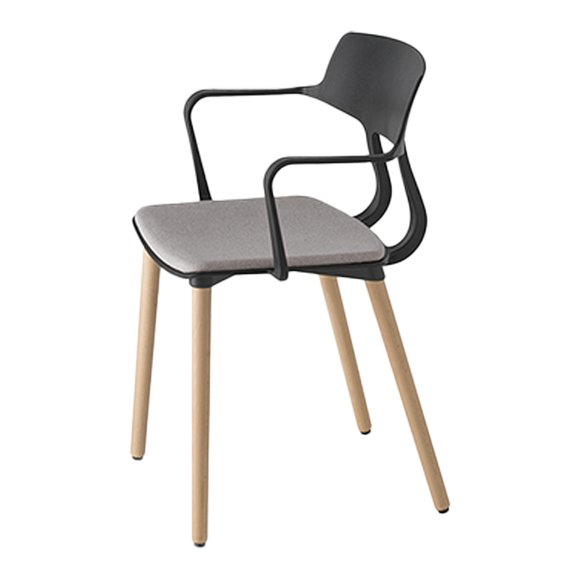 Flor Wood Legged Arm Chair