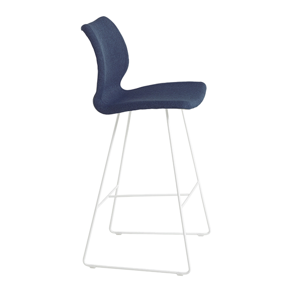 Kay Upholstered Sled Legged Bar Stool