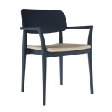 Griff Wood Back Arm Chair