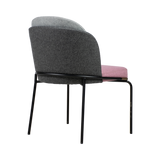 Merce | Luca Upholstered Chair - Metal [Atlantic]