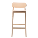 Griff Wood Back Bar Stool