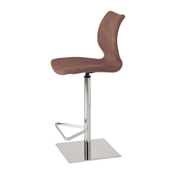 Kay Upholstered Bar Stool With Footrest