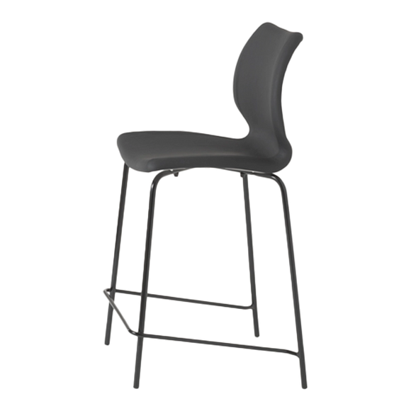 Kay Upholstered Metal Legged Bar Stool