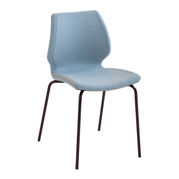 Kay Upholstered Metal Legged Chair