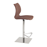 Kay Upholstered Bar Stool With Footrest