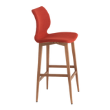 Kay Upholstered Wood  Bar Stool