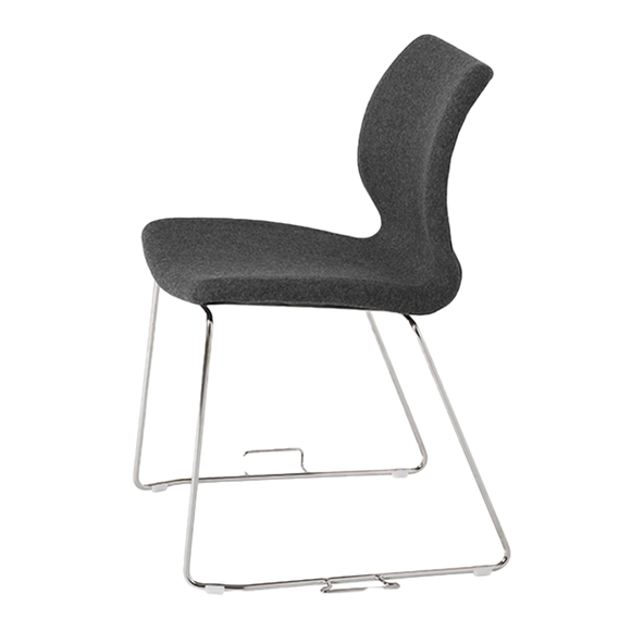 Kay Upholstered Sled Legged Chair