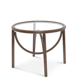 Noodle Bentwood Glass Top Coffee Table