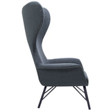 Pallas Wing Back Steel Lounge Chair